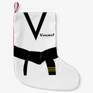 Petite Chaussette De Noël Arts martiaux 3e degré Ceinture noire