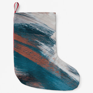 Petite Chaussette De Noël artwork Abstrait. Brosse les traits sur le papier.