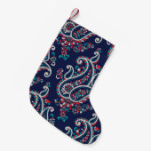 Petite Chaussette De Noël Asian Paisley : Conception Traditionnelle Sans Cou (Devant (Accrochage))
