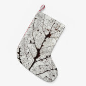 Petite Chaussette De Noël Aspen Feuille Squelette 1 (Devant (Accrochage))