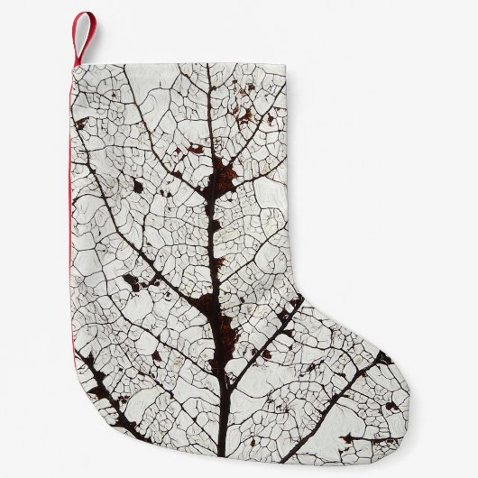 Petite Chaussette De Noël Aspen Feuille Squelette 1 (Devant)