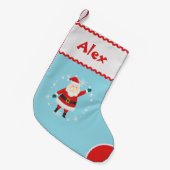 Petite Chaussette De Noël Autism Inspired - Custom Santa Christmas Stocking (Devant (Accrochage))