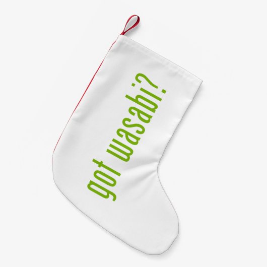 Petite Chaussette De Noël avez-vous du wasabi? (Devant (Accrochage))