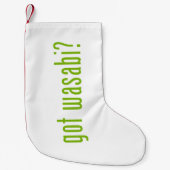 Petite Chaussette De Noël avez-vous du wasabi? (Devant)
