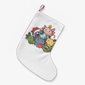 Petite Chaussette De Noël Axolotl sapin de Noël drôle animal Noël (Devant (Accrochage))