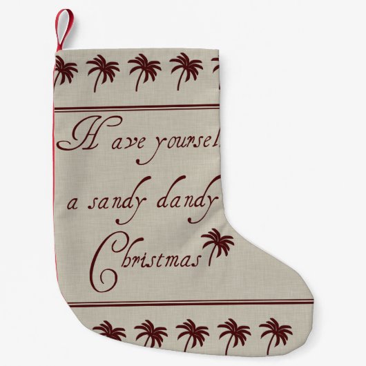 Petite Chaussette De Noël Ayez vous-même Noël de dandy de Sandy (Devant)
