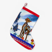 PETITE CHAUSSETTE DE NOËL AZAWAKH (Devant (Accrochage))