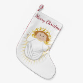 Petite Chaussette De Noël Baby Jesus (Devant (Accrochage))