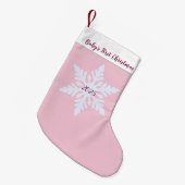 Petite Chaussette De Noël Baby's First Christmas (Devant (Accrochage))