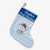 Petite Chaussette De Noël Babys First Noël Stocking (Devant (Accrochage))