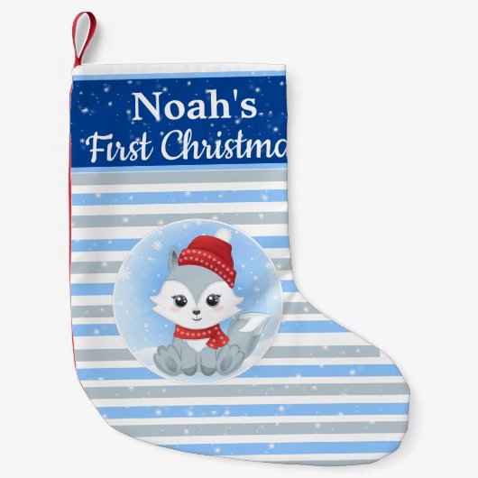 Petite Chaussette De Noël Babys First Noël Stocking (Devant)