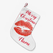 Petite Chaussette De Noël Baiser Lèvres rouges Thunder_Cove (Devant (Accrochage))