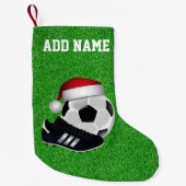 Petite Chaussette De Noël Balle de football de Noël et chaussure (Devant)