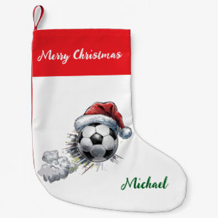 Petite Chaussette De Noël Ballon de football de Noël personnalisé avec chape