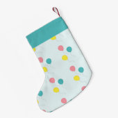 Petite Chaussette De Noël Ballons de fête en bleu (Dos (Accrochage))