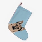 Petite Chaussette De Noël bande dessinée de berger allemand (Devant (Accrochage))