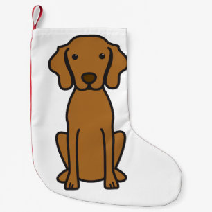Petite Chaussette De Noël Bande dessinée de chien de Vizsla