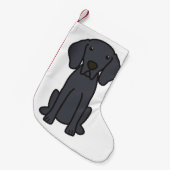 Petite Chaussette De Noël Bande dessinée de chien de Weimaraner (Devant (Accrochage))