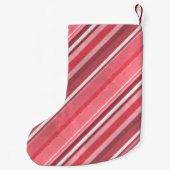 Petite Chaussette De Noël Bandes roses (Dos)