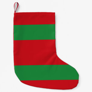 Petite Chaussette De Noël Bandes rouges et vertes