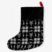 Petite Chaussette De Noël Baphomet Stars Gothique Noël Stocker (Dos)