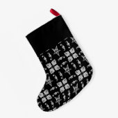 Petite Chaussette De Noël Baphomet Stars Gothique Noël Stocker (Dos (Accrochage))