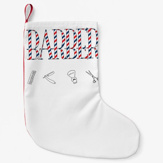 Petite Chaussette De Noël Barre (Devant)