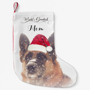 Petite Chaussette De Noël Bas adorable de Noël de berger allemand