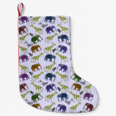 Petite Chaussette De Noël Bas africain de Noël de jungle (Devant)