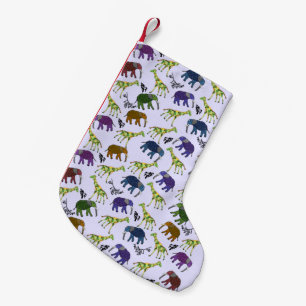 Petite Chaussette De Noël Bas africain de Noël de jungle