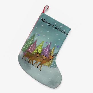 Petite Chaussette De Noël Bas arctique de Noël de renne