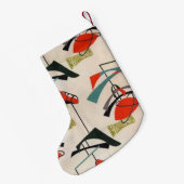 Petite Chaussette De Noël Bas atomique moderne de Noël de la moitié du (Dos (Accrochage))