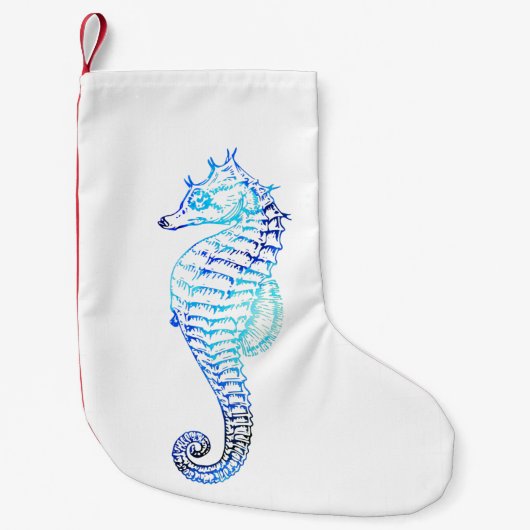 Petite Chaussette De Noël Bas côtier d'hippocampe de Noël (Devant)