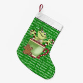 Petite Chaussette De Noël Bas de bande dessinée de vacances de grenouille de (Devant (Accrochage))