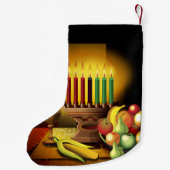 Petite Chaussette De Noël Bas de cadeau de Kwanzaa (Dos)
