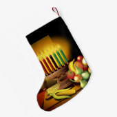 Petite Chaussette De Noël Bas de cadeau de Kwanzaa (Dos (Accrochage))