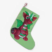 Petite Chaussette De Noël Bas de dragon (Devant (Accrochage))