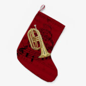 Petite Chaussette De Noël Bas de marche de musique d'euphonium (Devant (Accrochage))