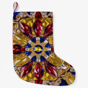 Petite Chaussette De Noël Bas de Noël aux couleurs colombiennes