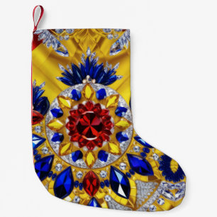 Petite Chaussette De Noël Bas de Noël aux couleurs roumaines