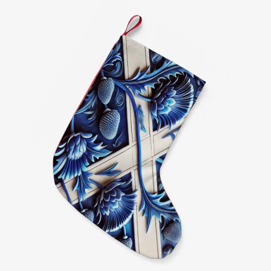 Petite Chaussette De Noël Bas de Noël avec chardon écossais (Devant (Accrochage))