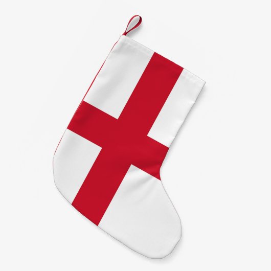 Petite Chaussette De Noël Bas de Noël avec drapeau d'Angleterre (Devant (Accrochage))