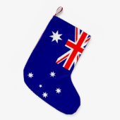 Petite Chaussette De Noël Bas de Noël avec drapeau d'Australie (Devant (Accrochage))