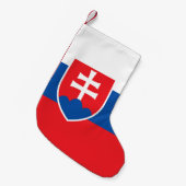 Petite Chaussette De Noël Bas de Noël avec drapeau de Slovaquie (Devant (Accrochage))