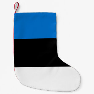 Petite Chaussette De Noël Bas de Noël avec drapeau d'Estonie