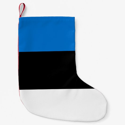 Petite Chaussette De Noël Bas de Noël avec drapeau d'Estonie (Devant)