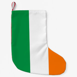 Petite Chaussette De Noël Bas de Noël avec drapeau d'Irlande