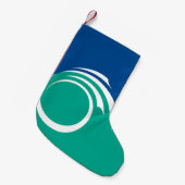 Petite Chaussette De Noël Bas de Noël avec drapeau d'Ottawa (Devant (Accrochage))