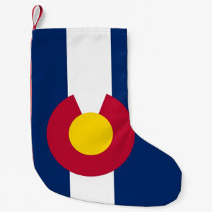Petite Chaussette De Noël Bas de Noël avec Drapeau du Colorado, USA