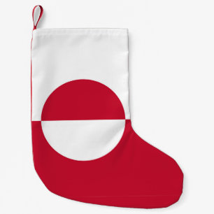 Petite Chaussette De Noël Bas de Noël avec drapeau du Groenland